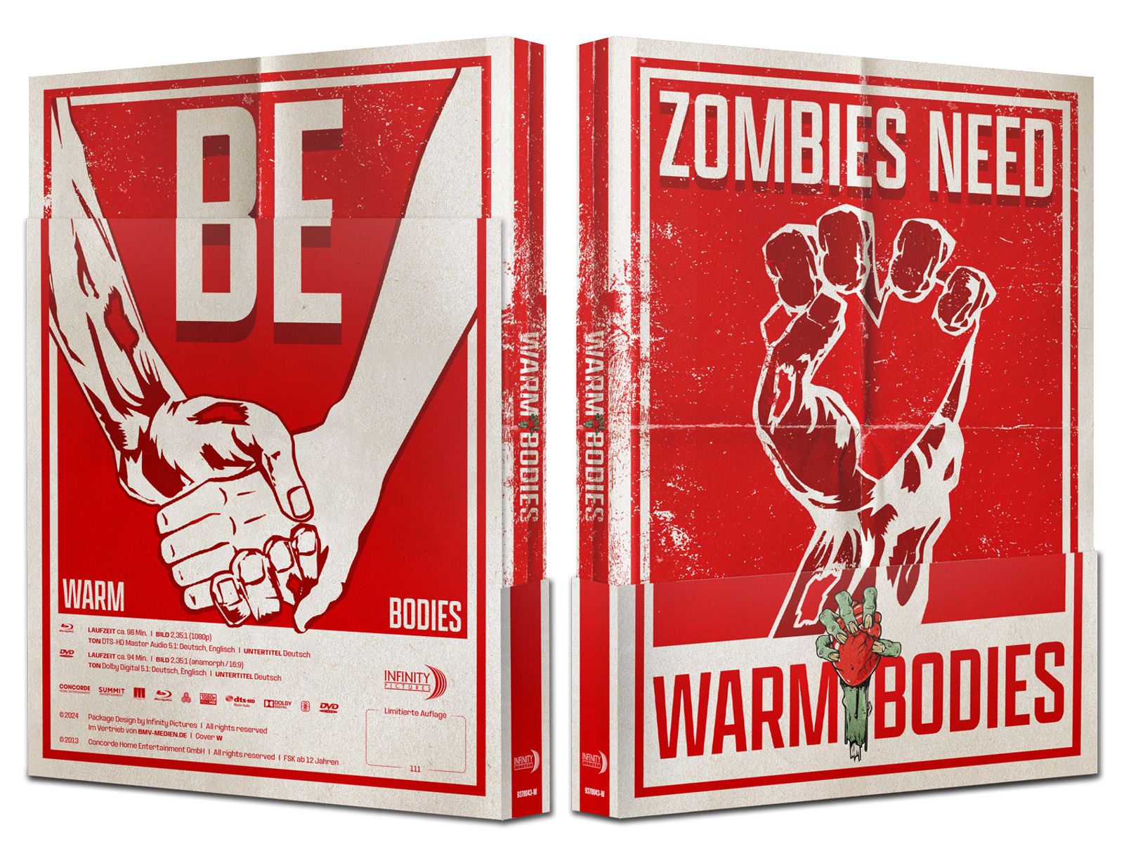 Warm Bodies | Mediabook Wattiert - Cover B mit Spotlack