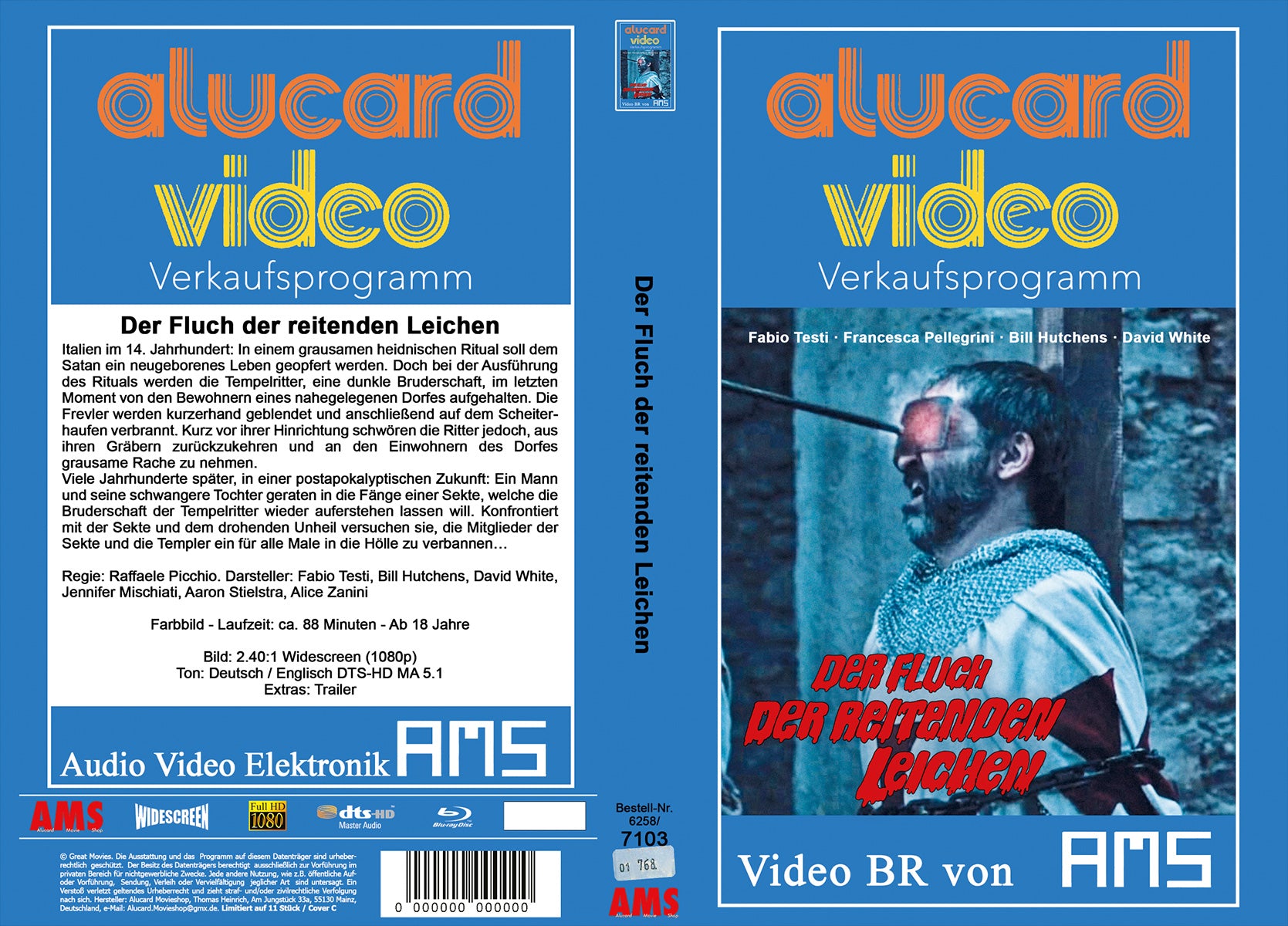 Der Fluch der reitenden Leichen I gr. Hartbox - AMS - Cover C - Lim.11