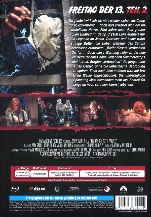 Freitag der 13. - Teil 2 I Mediabook
