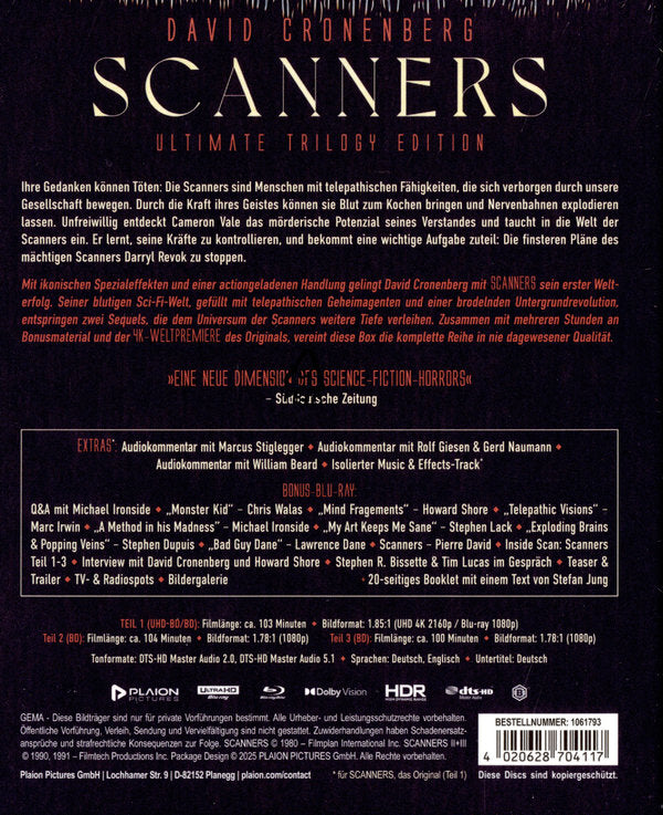 Scanners I Ultimate Trilogy 5- Disc Edition