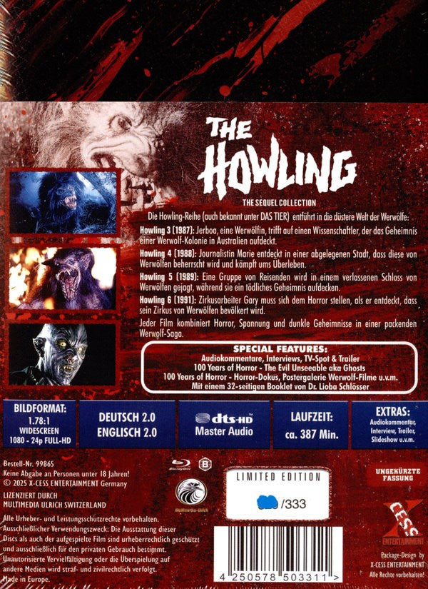 The Howling 3-6 – The Sequel Collection I Mediabook - wattiert - Lim.333
