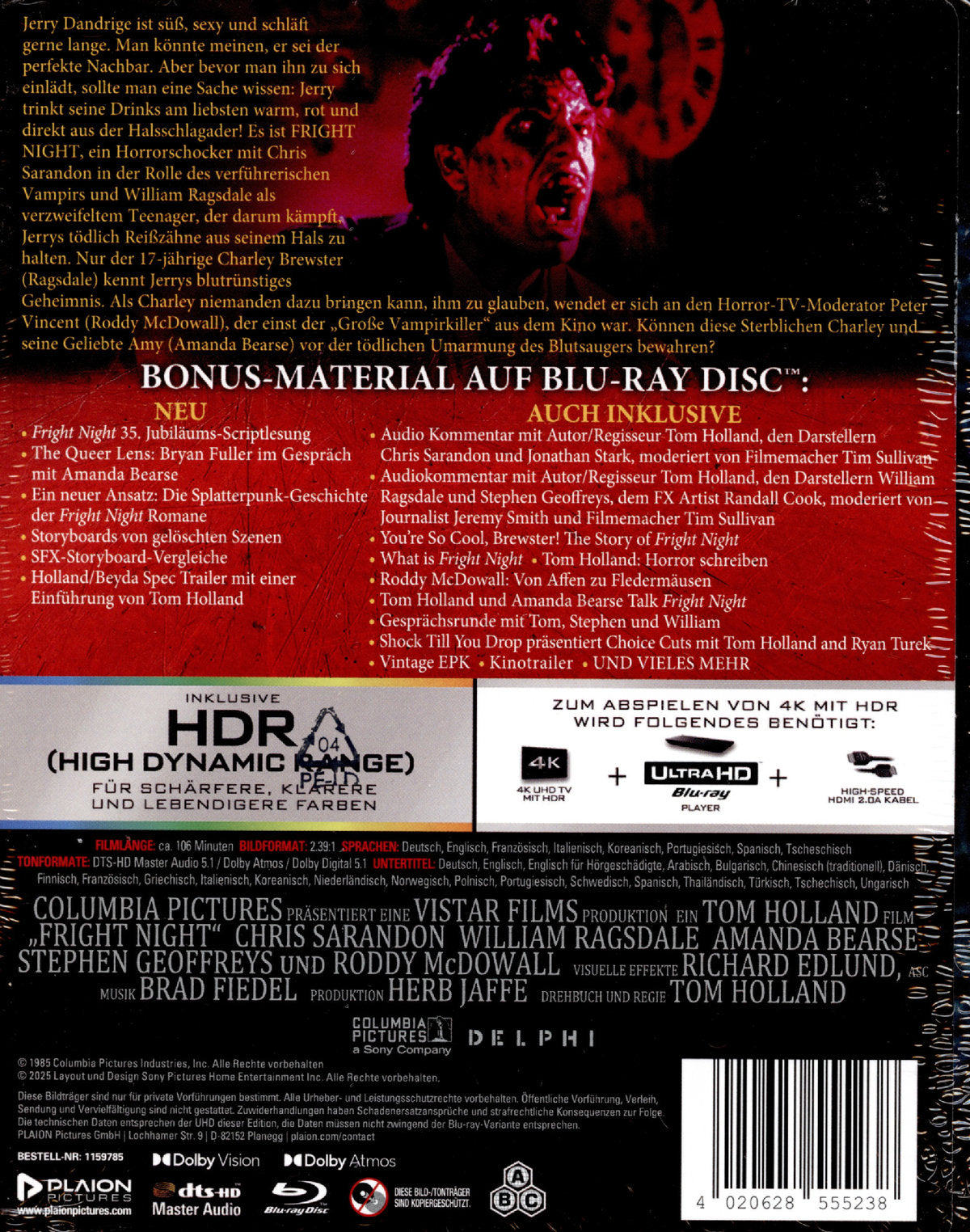 Fright Night - Die rabenschwarze Nacht I Limitiertes Steelbook