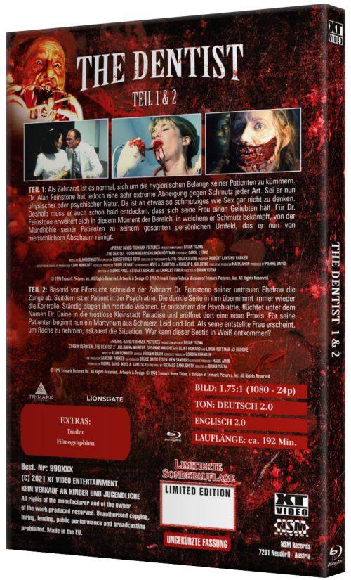 The Dentist 1+2 I Uncut Hartbox - XT Video -Lim. 55