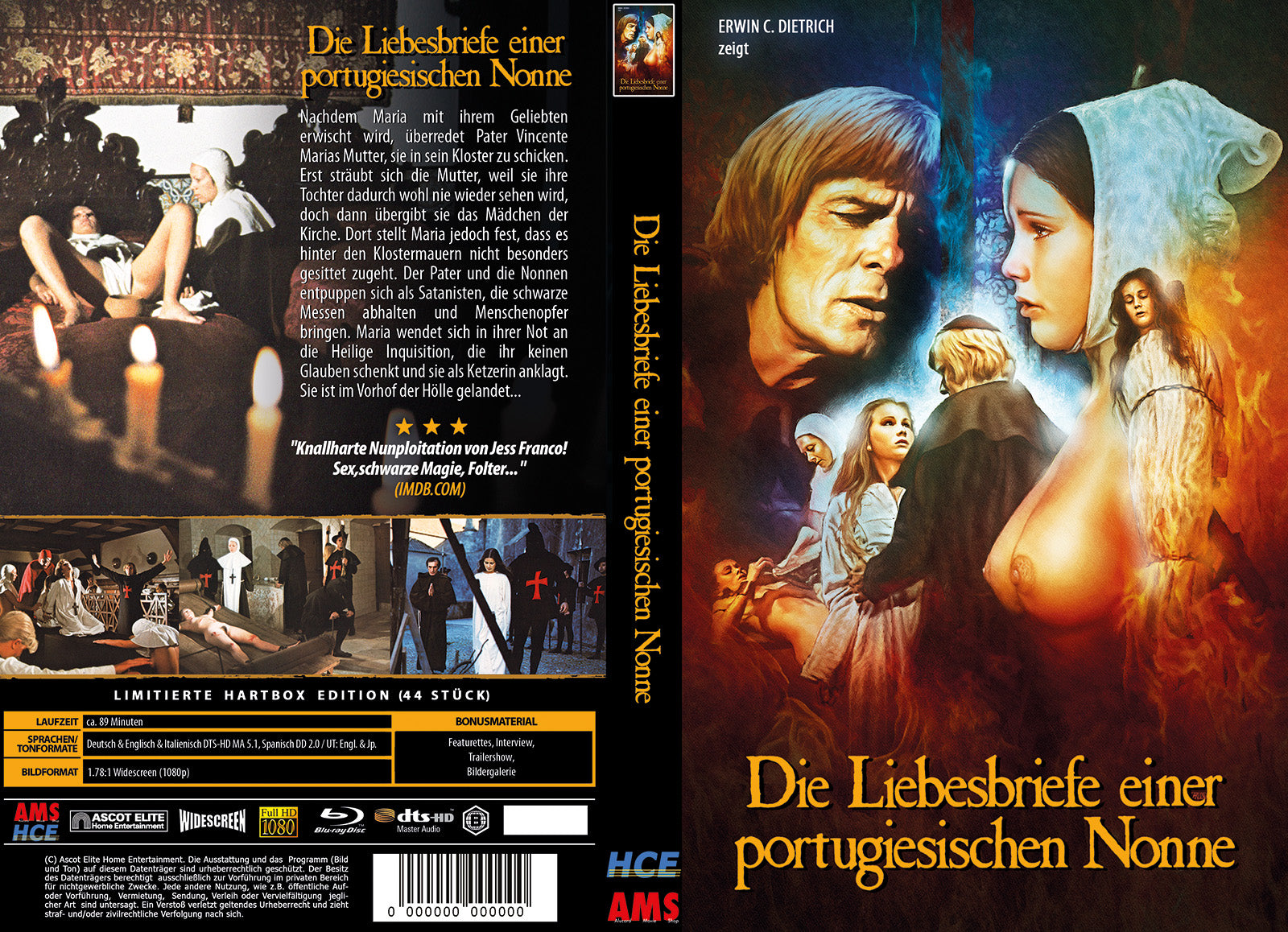 Die Liebesbriefe einer portugiesischen Nonne I gr. Hartbox- HCE/AMS- Lim. 44- Nr. 44/44