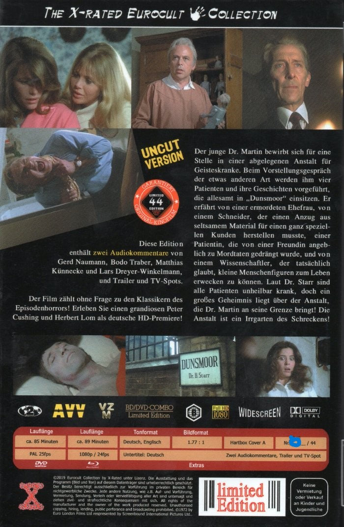 The House on the Strand - Asylum I gr. 2 Disc Hartbox - X-Rated - Cover A - Lim. 44 - Nr. 1 /44