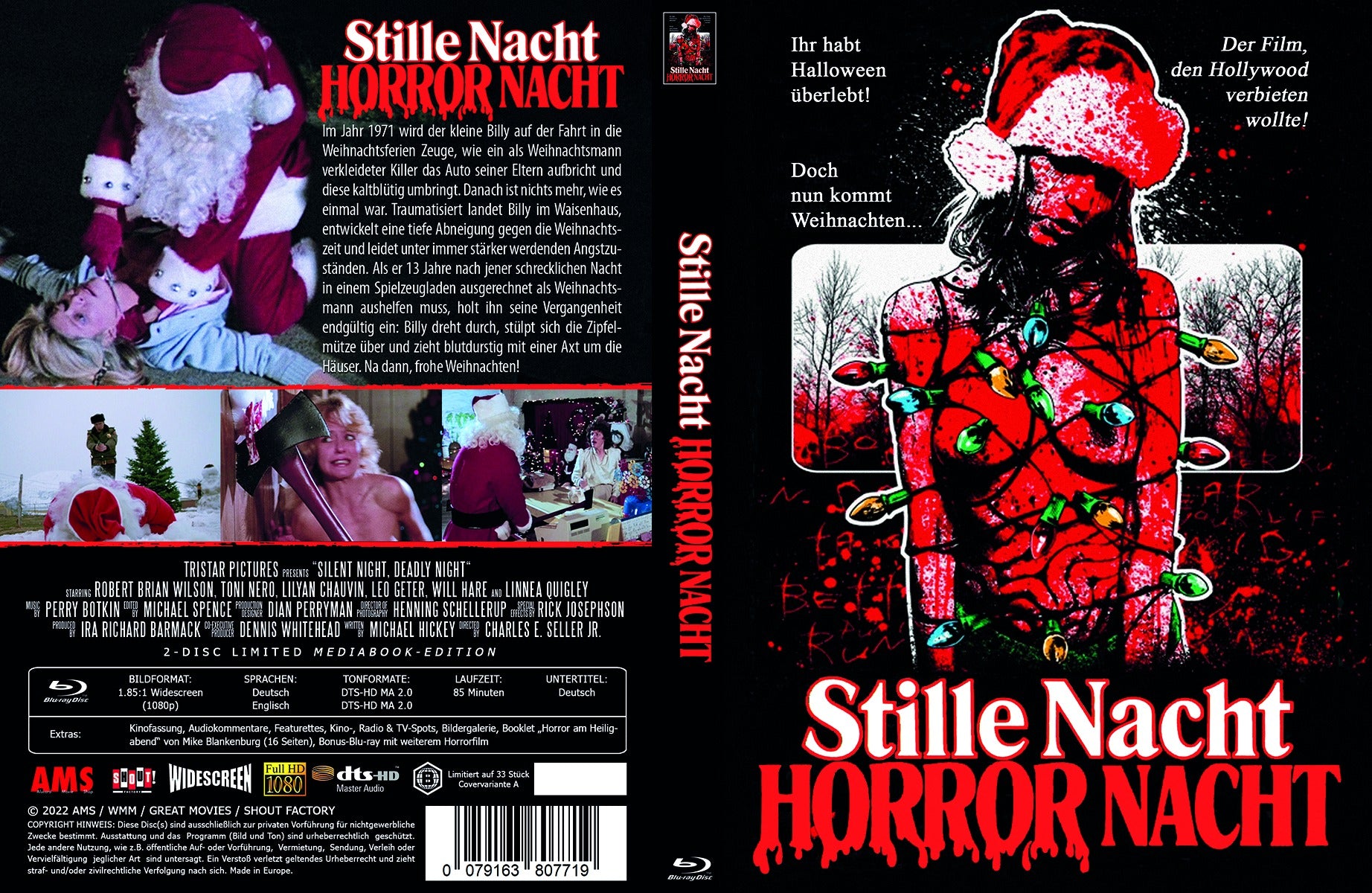 Stille Nacht Horror Nacht I Mediabook - AMS - Cover A - Lim. 33