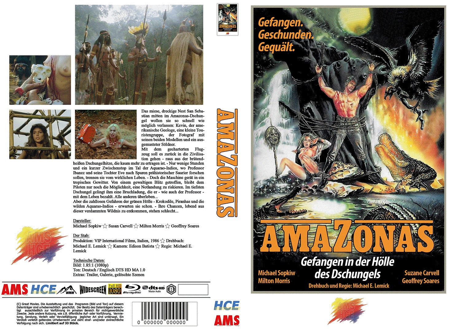 Amazonas- Cannibal Ferox 2 I gr. Hartbox - AMS - Lim. 33 - Nr. 33 / 33