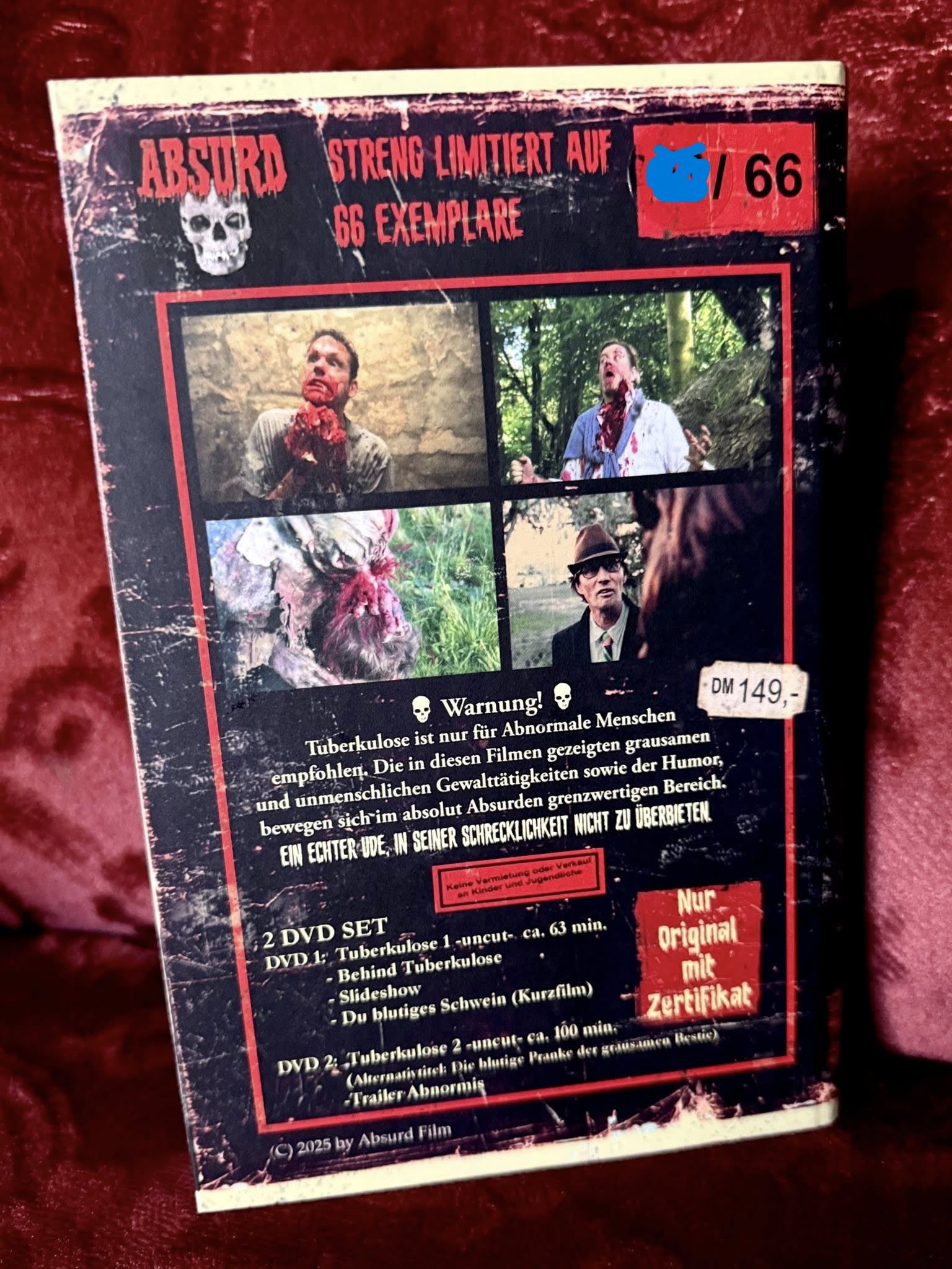 Tuberkulose 1+2 I gr. Hartbox - Absurd - Lim. 66