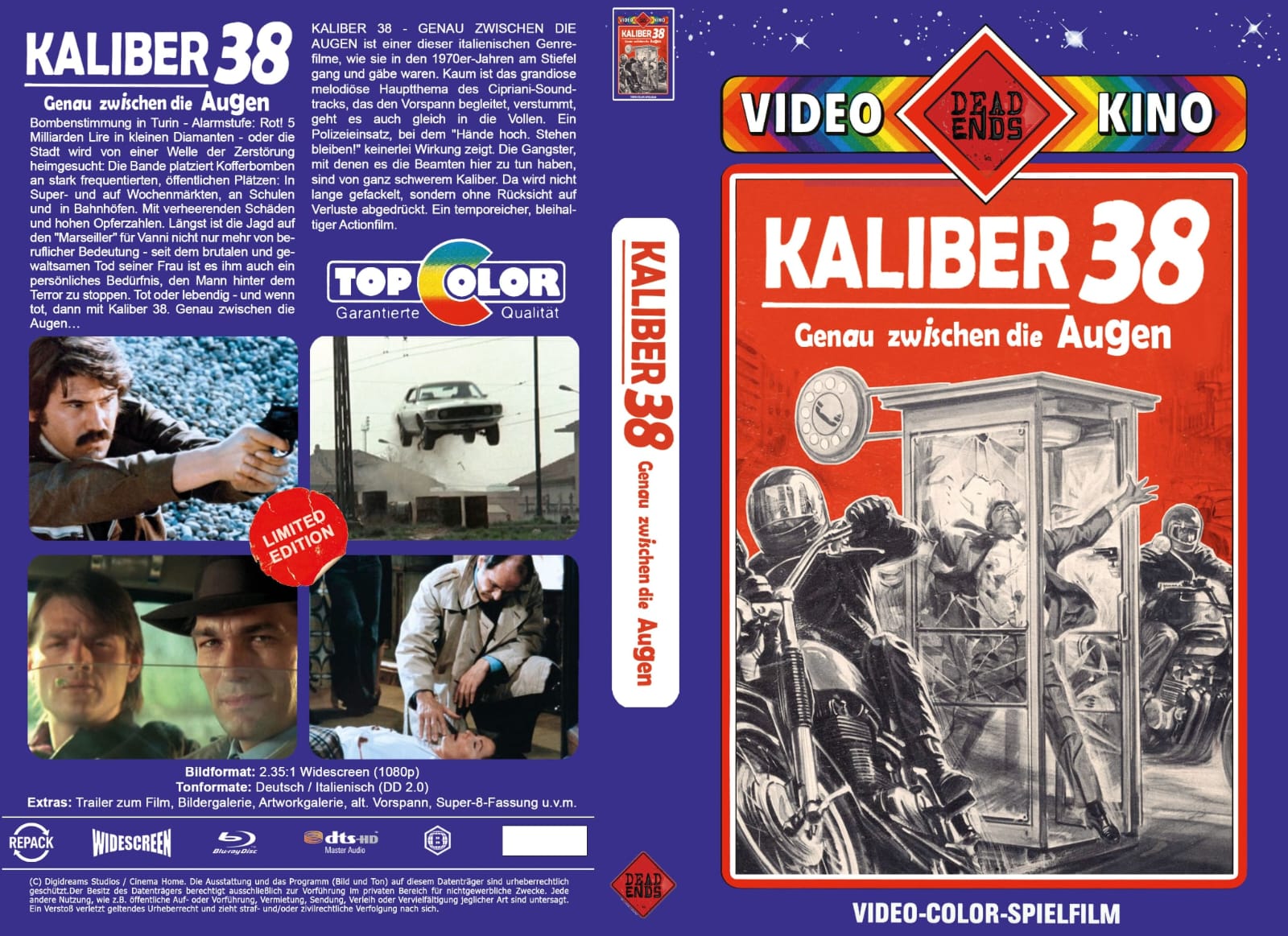 Kaliber 38 - Genau zwischen die Augen I gr. Hartbox - Dead Ends - Lim. 33