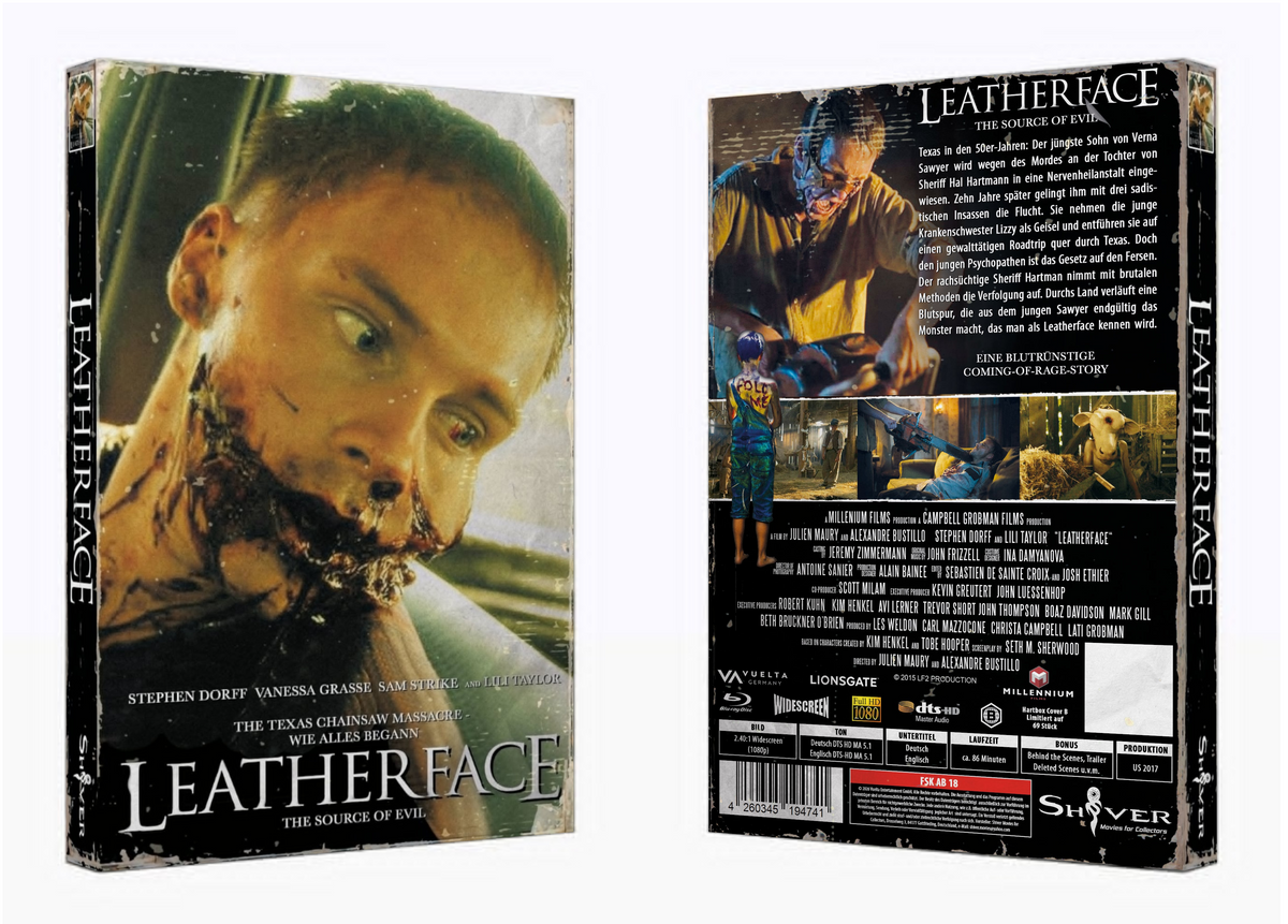 Leatherface I Cover B - gr. 2 Disc Hartbox  - Limitiert auf 69 Stück + Uncut BR