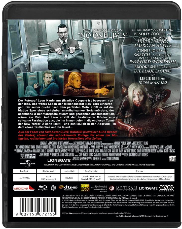 The Midnight Meat Train I UNCUT (inkl. Wendecover)