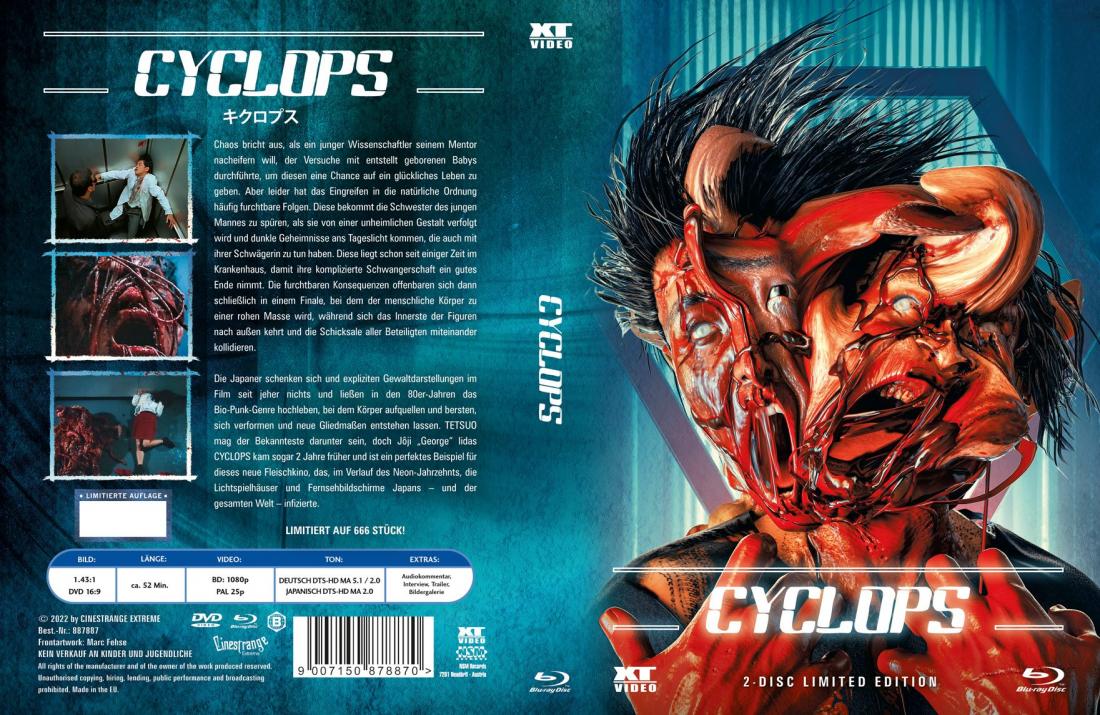 Cyclops I 2-Disc Mediabook (wattiert) - XT Video - imitiert und nummeriert auf 666 Stück