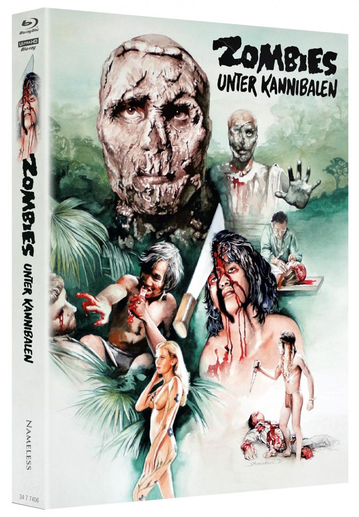 Zombies unter Kannibalen I  4-Disc Limited Edition Mediabook (Cover E) - limitiert auf 666 Stück
