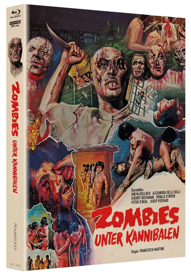 Zombies unter Kannibalen I 4-Disc Limited Edition Mediabook (Cover H) - limitiert auf 444 Stück