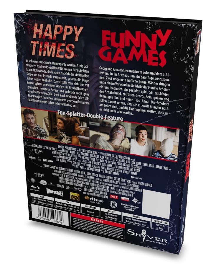Happy Times & Funny Games (Double Feature) I 2-Disc Mediabook (wattiert) - limitiert auf 169 Stück