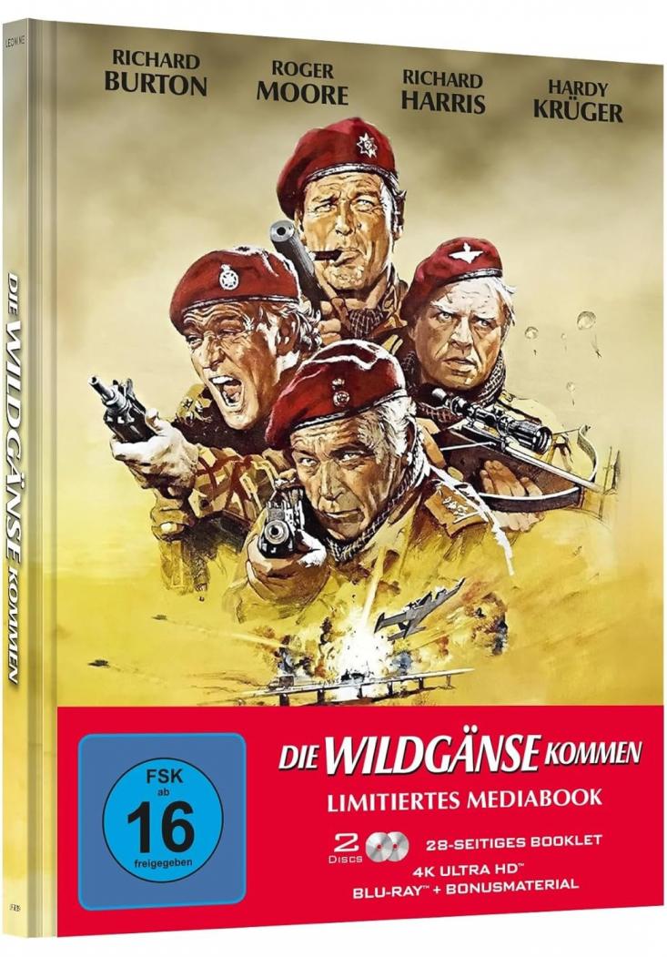 Die Wildgänse kommen I (4K UHD) - 2-Disc Mediabook - Uncut