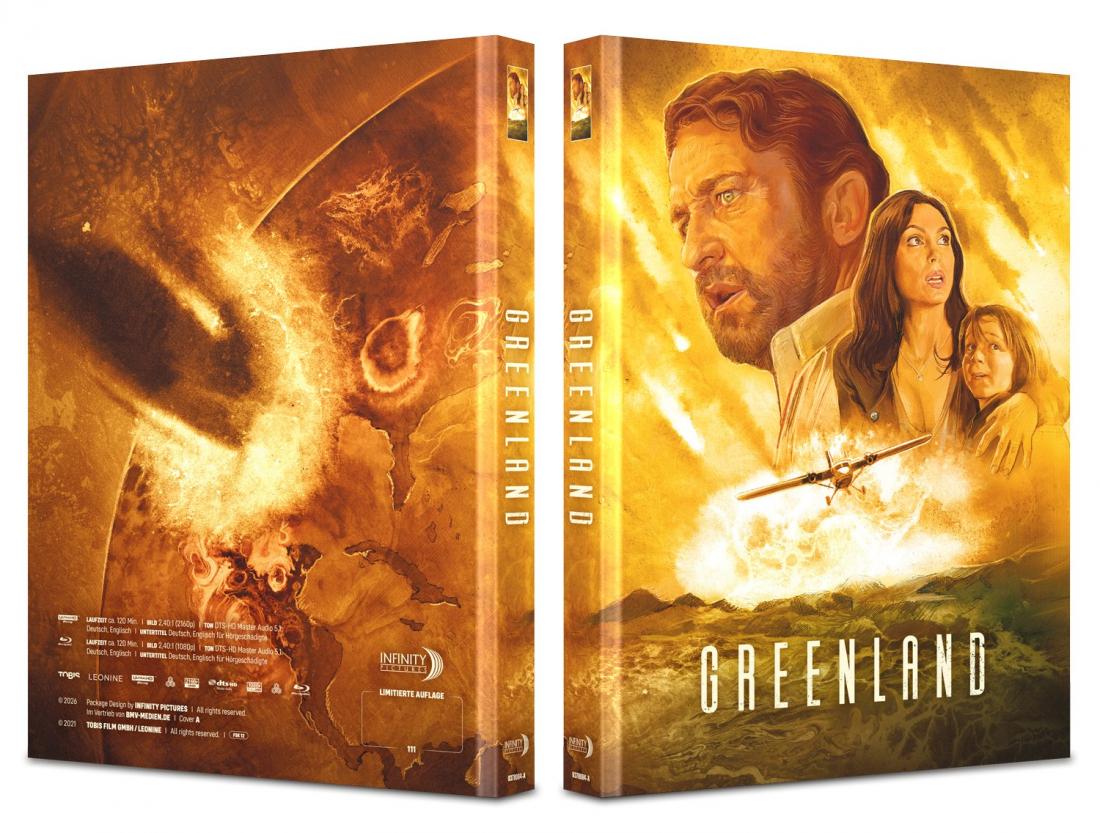 Greenland (4K UHD) I 2-Disc Mediabook (Cover A Adrian Keindorf) - limitiert auf 111 Stück