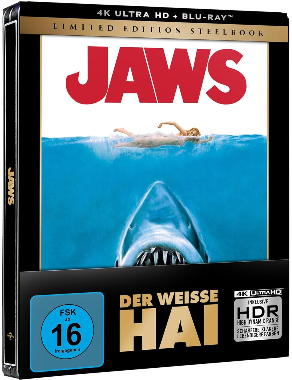 Der weiße Hai (4K UHD) I 3-Disc Steelbook