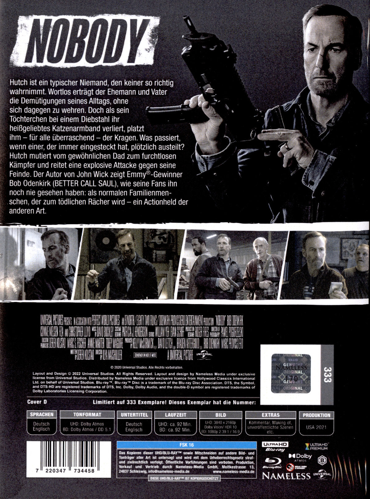 Nobody | Uncut Mediabook Edition - Cover D