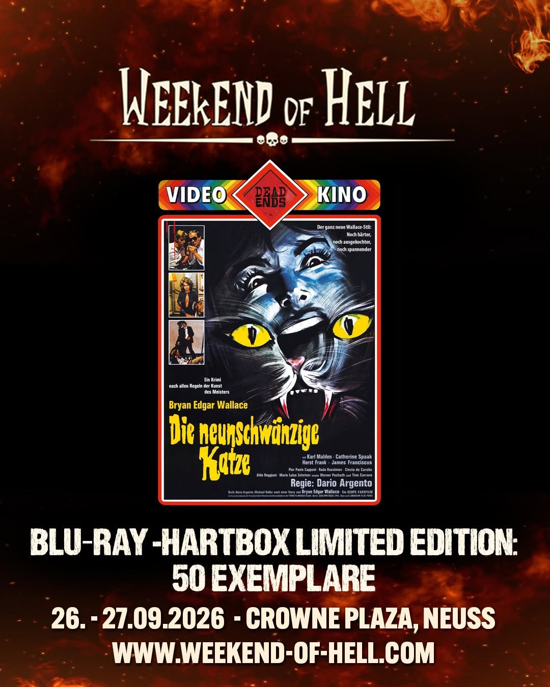 Die neunschwänzige Katze I gr. Hartbox - Weekend of Hell - Dead Ends - Lim. 50
