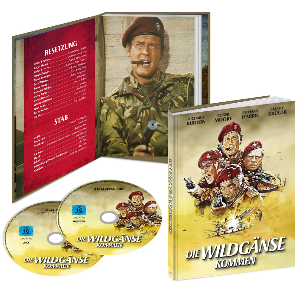 Die Wildgänse kommen I (4K UHD) - 2-Disc Mediabook - Uncut