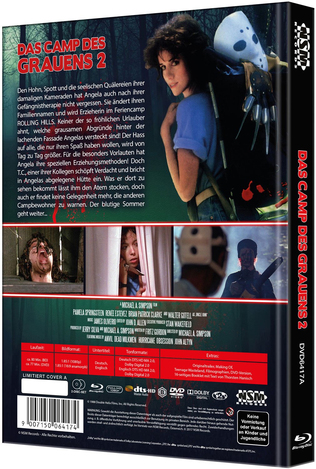 Sleepaway Camp 2 I Uncut -  limitiertes Mediabook - Cover A - NSM - Lim. 666