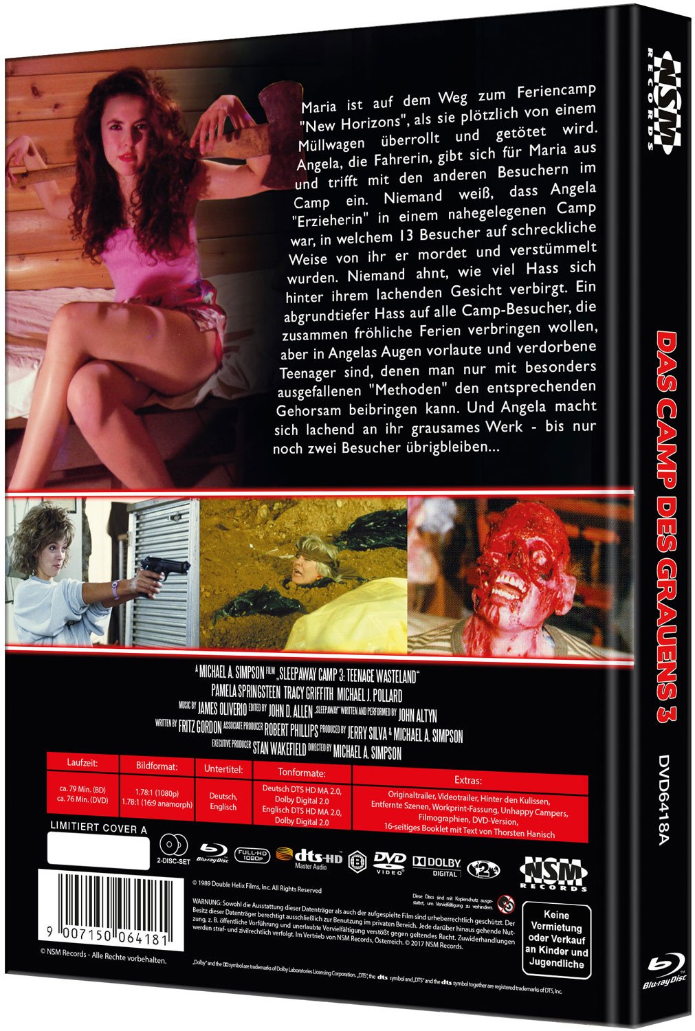 Sleepaway Camp 3 I Uncut -  limitiertes Mediabook - Cover A - NSM - Lim. 666
