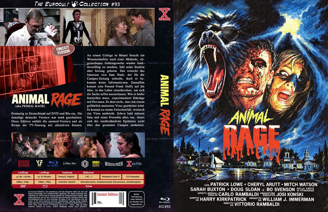 Animal Rage I Uncut - Mediabook - X- Rated - Cover B