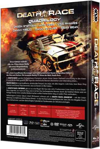 Death Race 1-4 I 4-Disc Mediabook (Cover B) - limitiert auf 250 Stück
