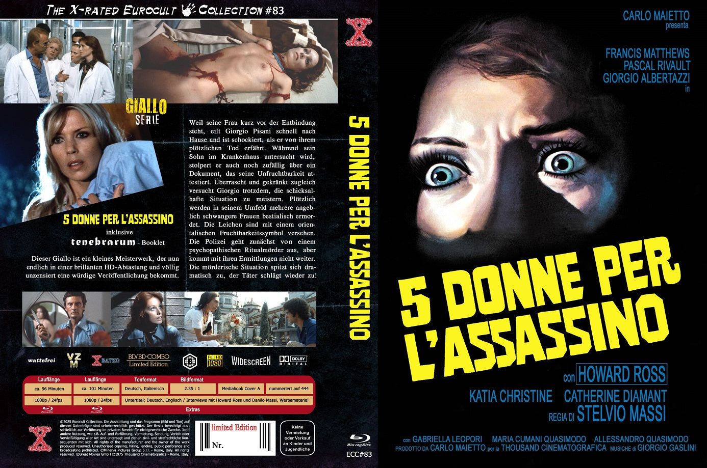 5 Donne per l´Assassino- Day Killer I Eurocult Collection #83 - Cover A - Lim.444- X-Rated