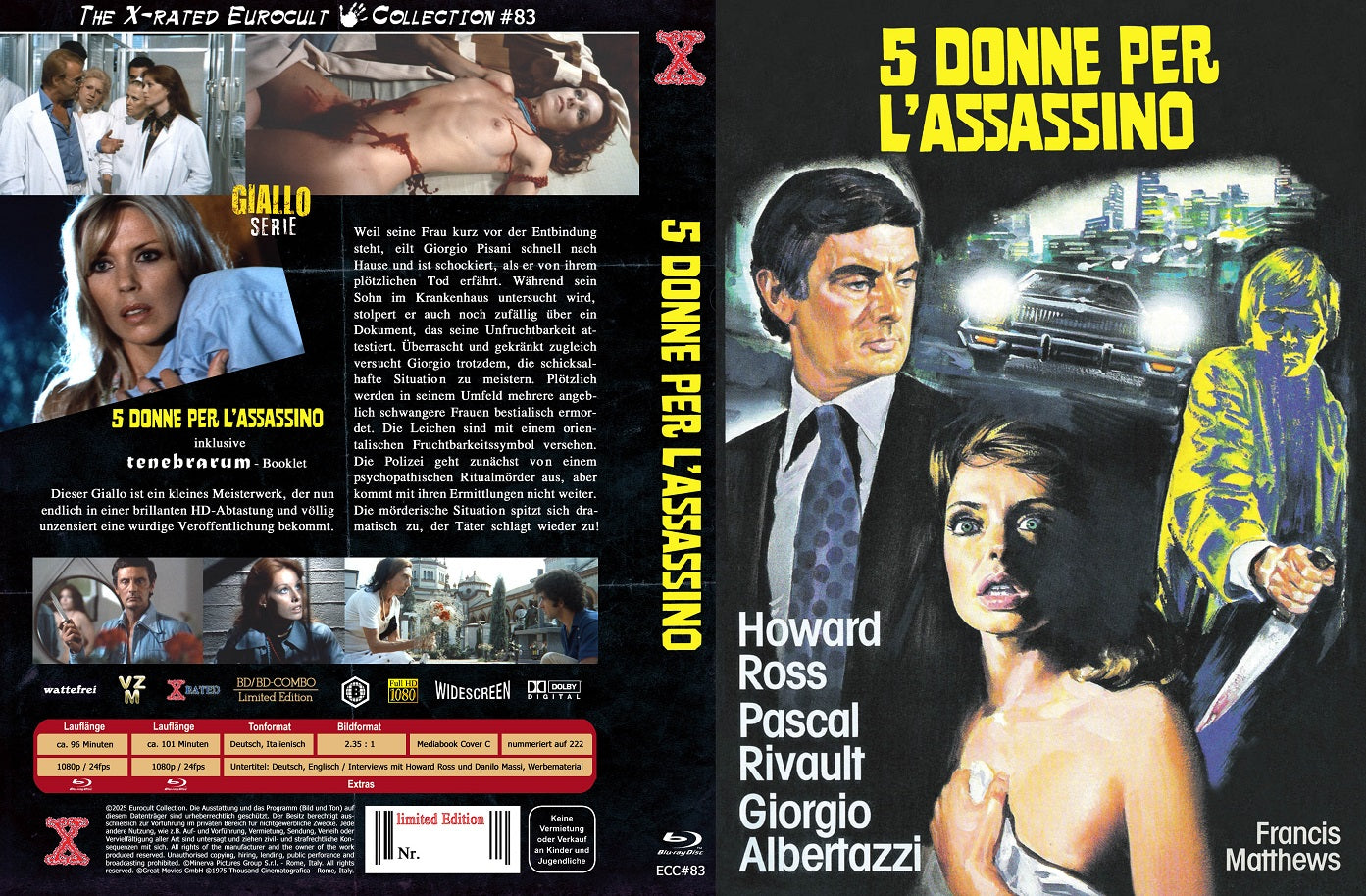 5 Donne per l´Assassino- Day Killer I Eurocult Collection #83 - Cover C - Lim.222 - X-Rated