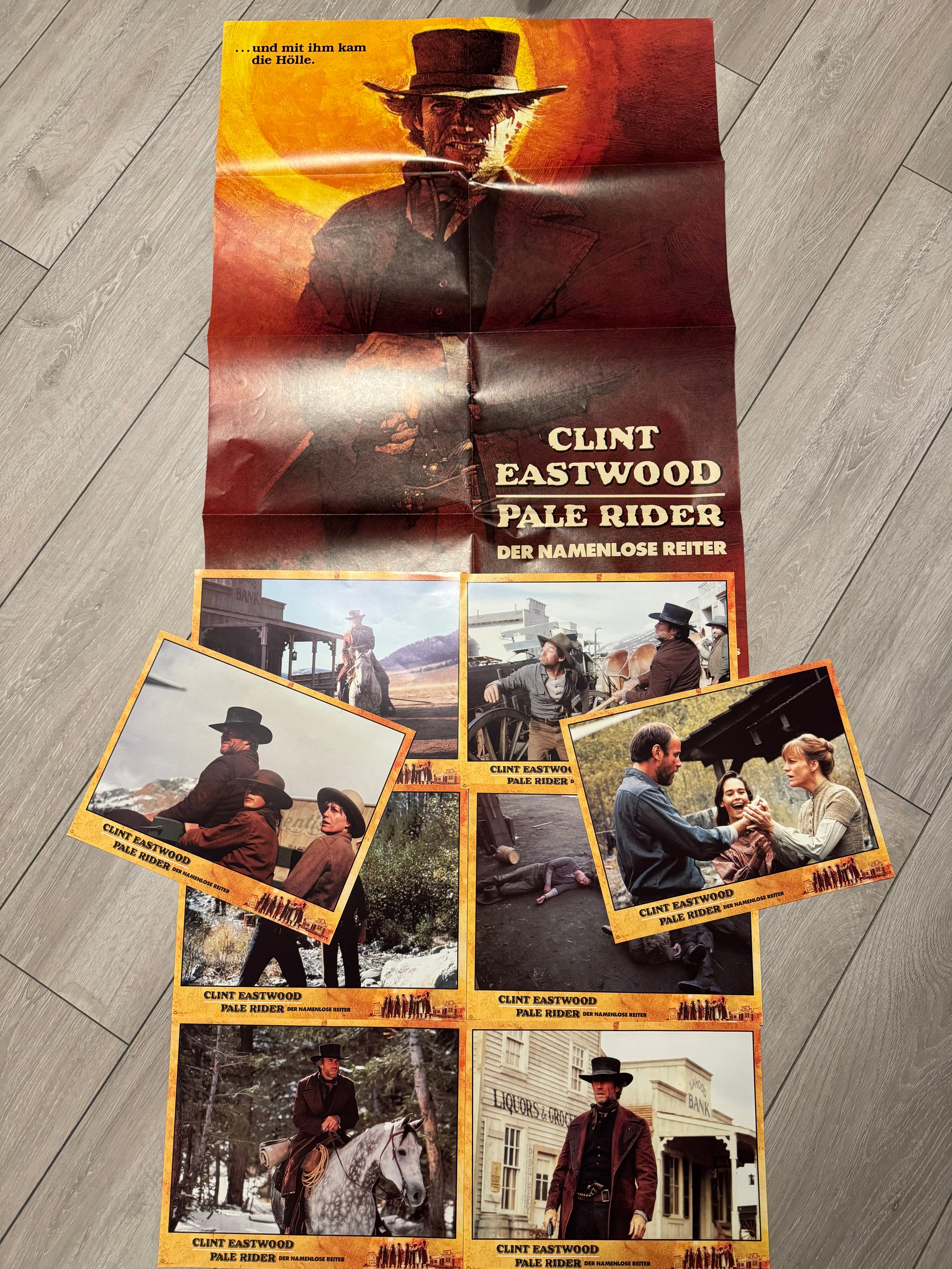 Pale Rider I Kinoplakat + 8 Aushangfoto - Set