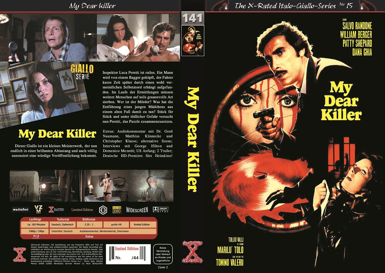 My Dear Killer I gr. Hartbox - X-Rated - Cover Z - Uncut - Lim. 44