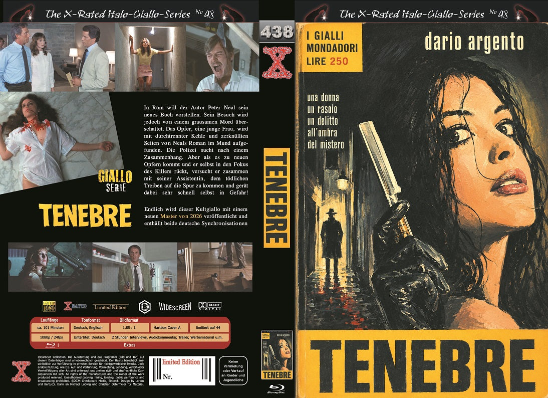 Tenebre I gr. Hartbox - X-Rated - Cover A - Uncut -  Lim. 44