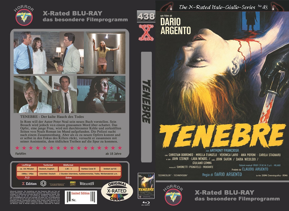 Tenebre I gr. Hartbox - X-Rated - Cover B - Uncut -  Lim. 66