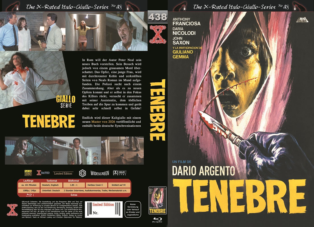 Tenebre I gr. Hartbox - X-Rated - Cover C - Uncut -  Lim. 44