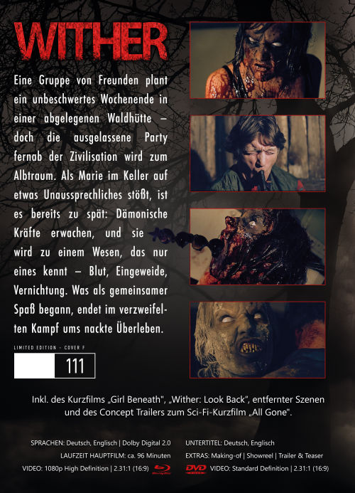 Wither (Cabin of the Dead) I 2-Disc Mediabook (Cover F) - limitiert auf 111 Stück
