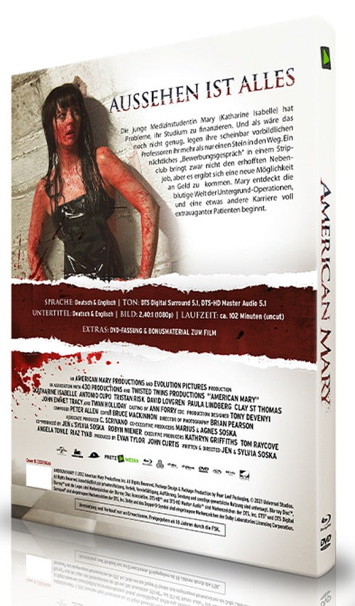 American Mary I 2-Disc Mediabook (Cover B) - limitert auf 333 Stk. Veredelt mit Spotlack