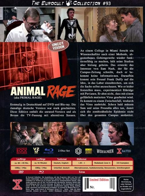 Animal Rage I Uncut - Mediabook - X- Rated - Cover A