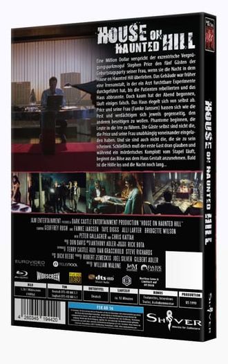 House on haunted Hill I gr. Hartbox -Cover A - limitiert auf je 69 Stück - Shivers