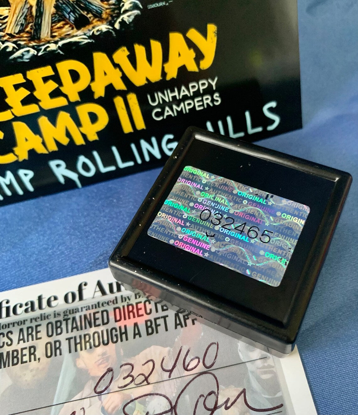 Sleepaway Camp 2 I Abandoned Cabin Authentic Wood Relic Certificate