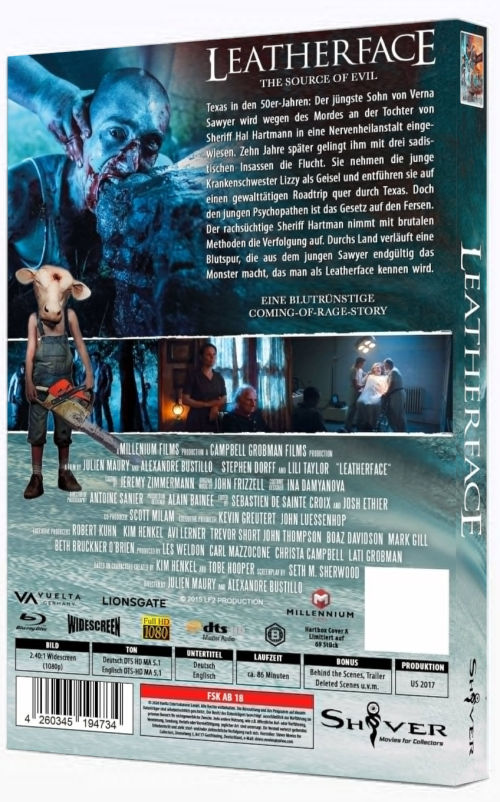 Leatherface I Cover A - gr. 2 Disc Hartbox  - Limitiert auf 69 Stück + Uncut BR