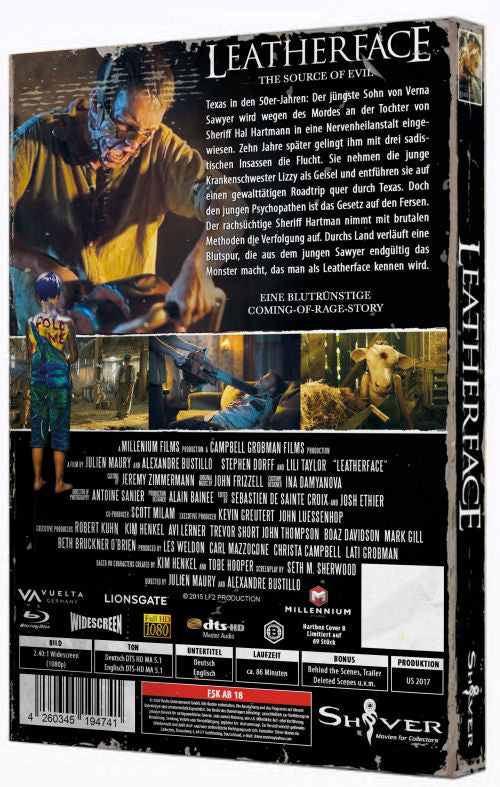 Leatherface I Cover B - gr. 2 Disc Hartbox  - Limitiert auf 69 Stück + Uncut BR