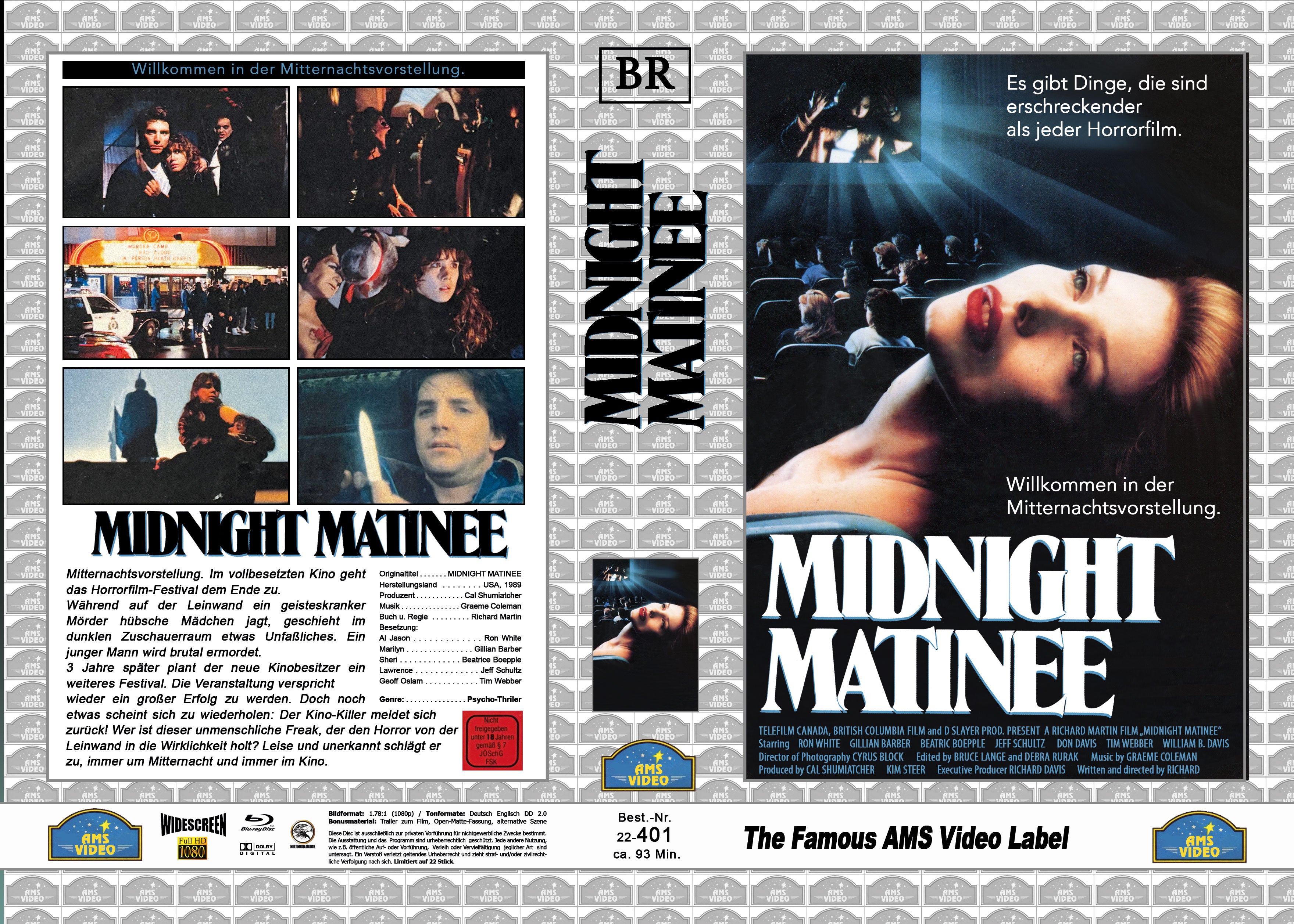 MIDNIGHT MATINEE I VHS Retro Box - BR - AMS -  Lim.22