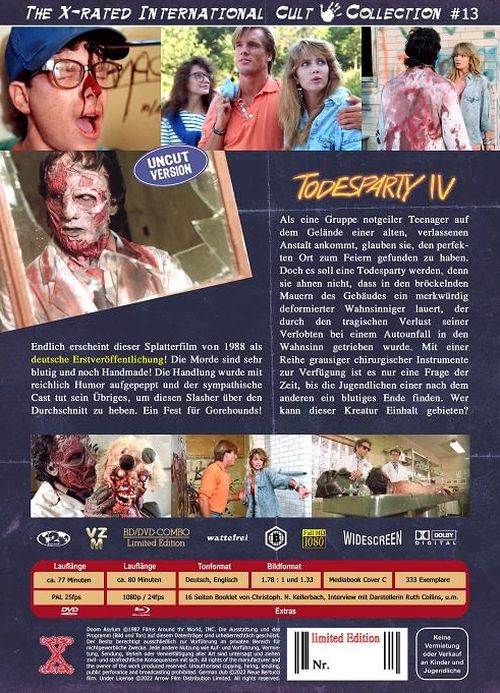 TODESPARTY 4 – DOOM ASYLUM I Mediabook - X-Rated - Cover C - Lim. 333