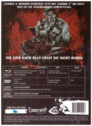Zombie 2 - Day of the Dead I 4 Disc Uncut Mediabook Edition - Cover B - Lim. 666